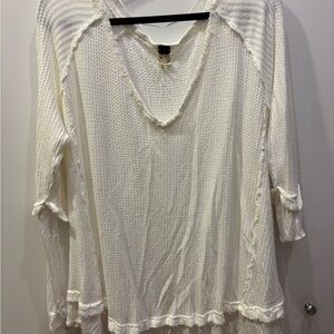 Free People Cream Knit Women's Tunic